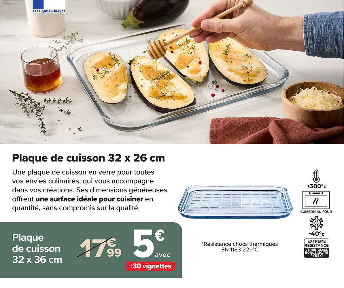 Plaque de cuisson 32 x 26 cm