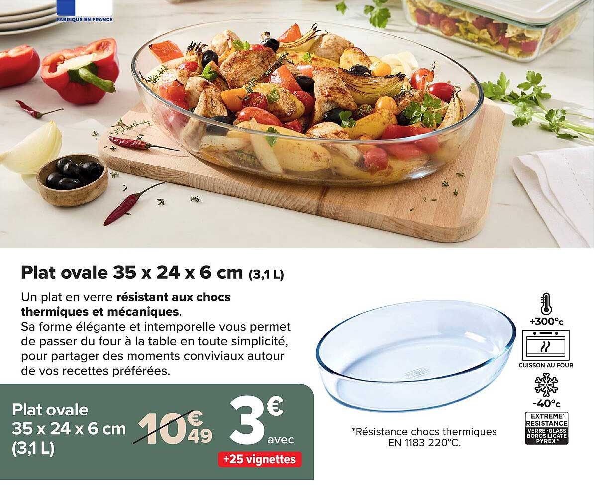 Plat ovale 35 x 24 x 6 cm