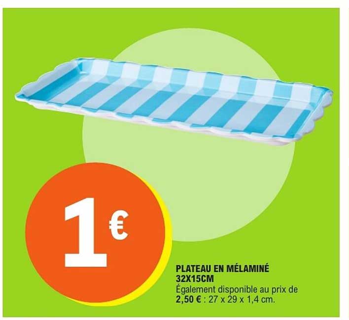 Plateau en mélaminé