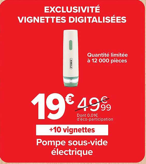 Pompe sous-vide électrique