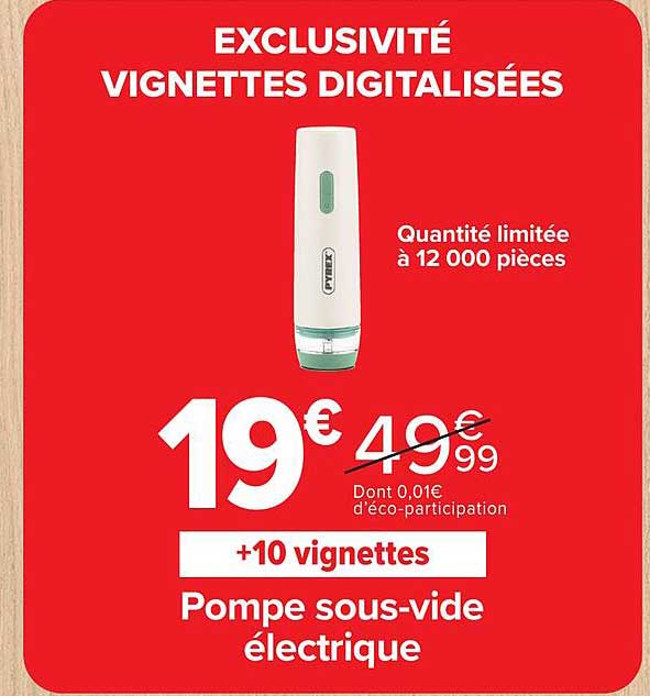 Pompe sous-vide électrique