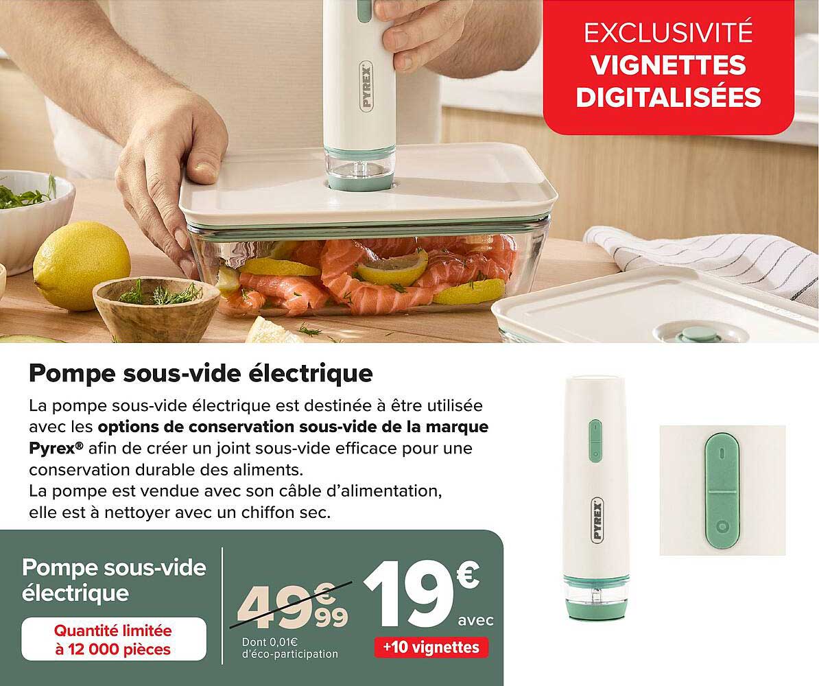Pompe sous-vide électrique