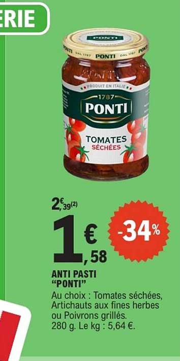 PONTI TOMATES SÉCHÉES