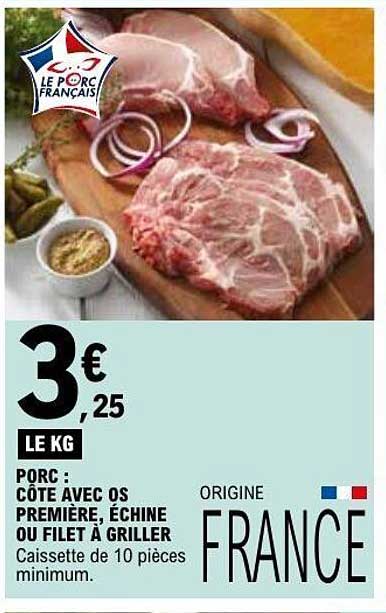 PORC CÔTE AVEC OS