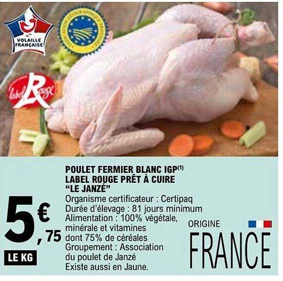 POULET FERMIER BLANC IGP