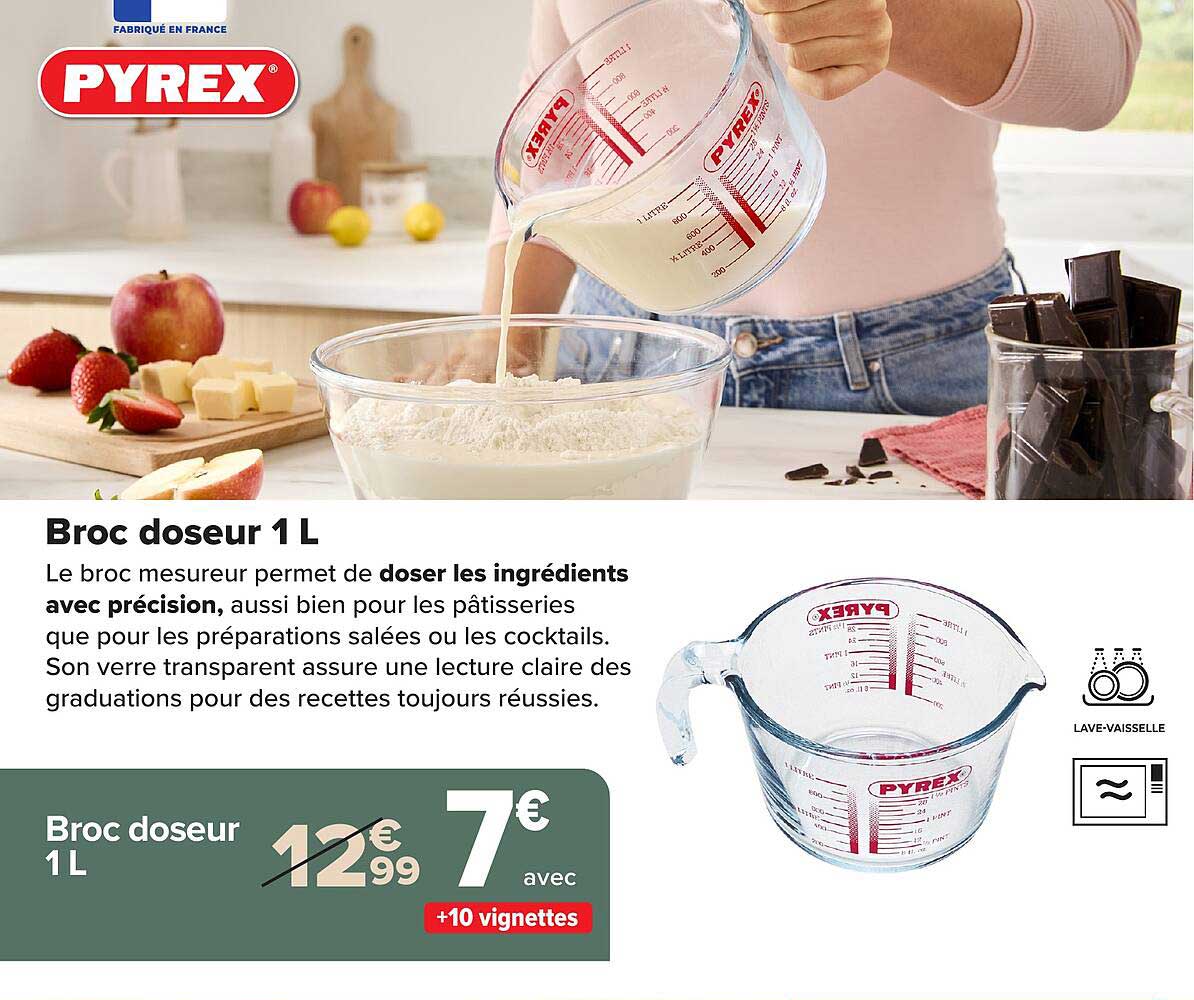 Pyrex Broc doseur 1L