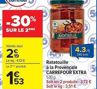 Ratatouille à la Provençale CARREFOUR EXTRA