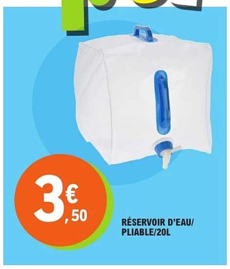 RÉSERVOIR D'EAU/PLIABLE/20L