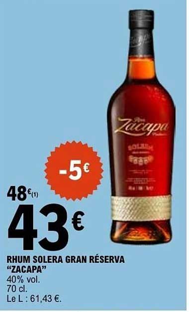 Rhum Solera Gran Reserva Zacapa