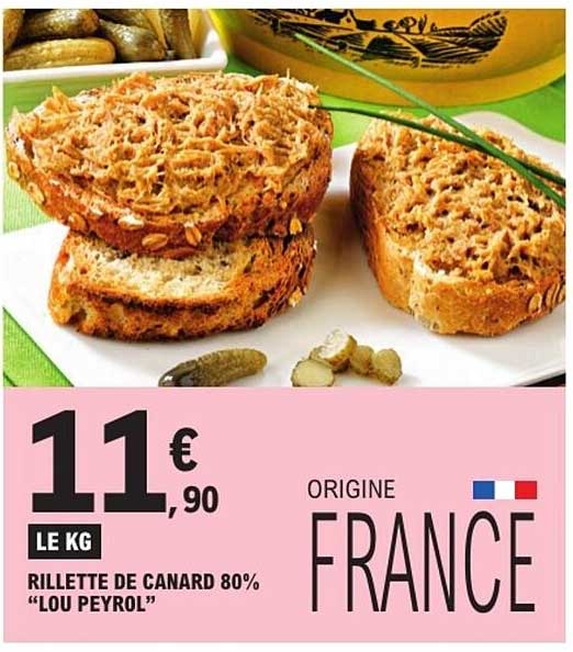 RILLETTE DE CANARD 80% "LOU PEYROL