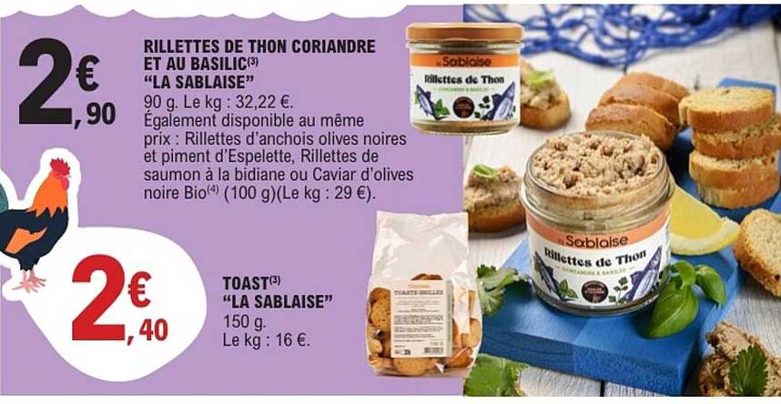 Rillettes de Thon Coriandre et au Basilic "La Sablaîse