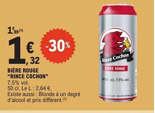 Rince Cochon Bière Rouge