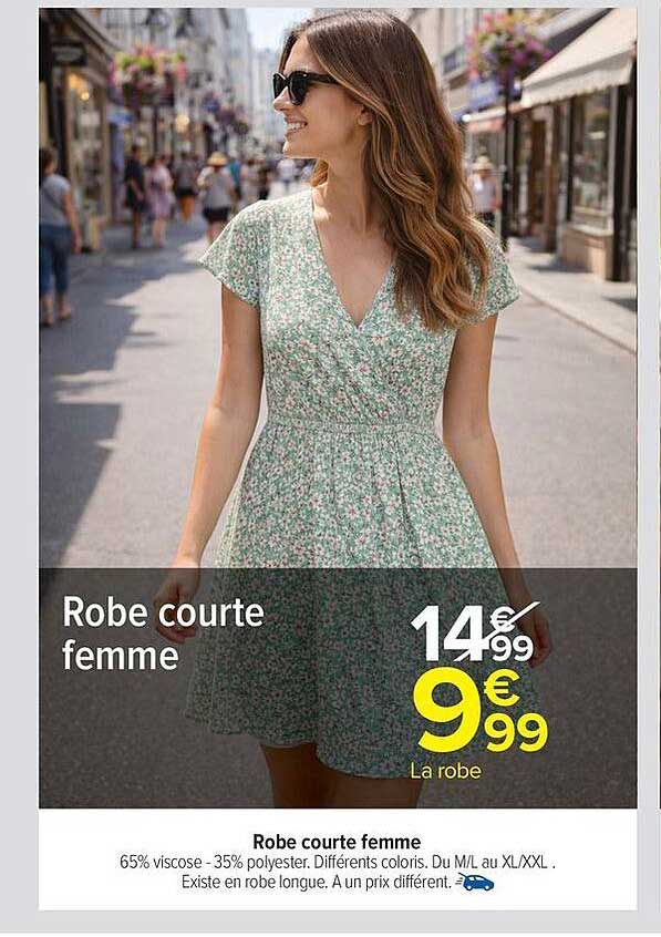 Robe courte femme