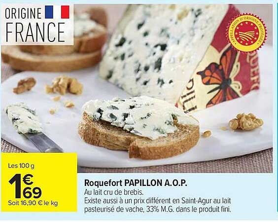 Roquefort PAPILLON A.O.P