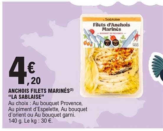 Sablés Fillets d'Anchois Marinés
