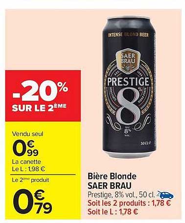 SAER BRAU Prestige, 8% vol