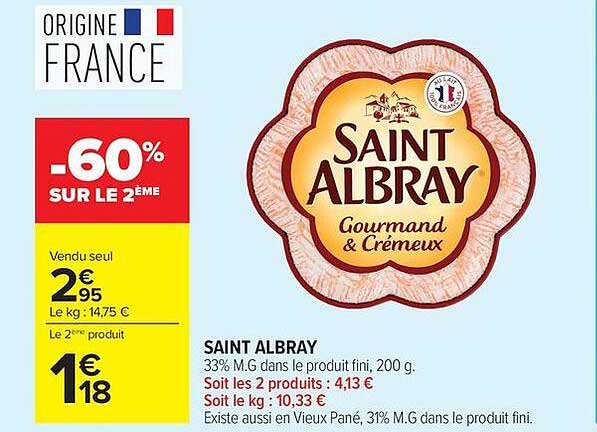 Saint Albray Gourmand & Crémeux