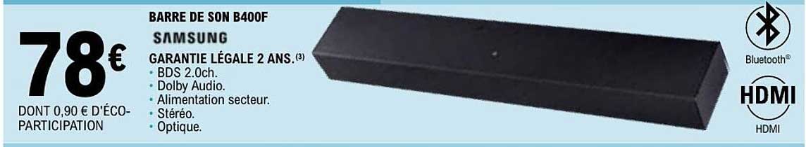 SAMSUNG BARRE DE SON B400F