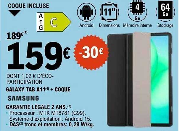 SAMSUNG GALAXY TAB A11+ COQUE