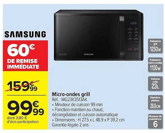 Samsung Micro-ondes grill