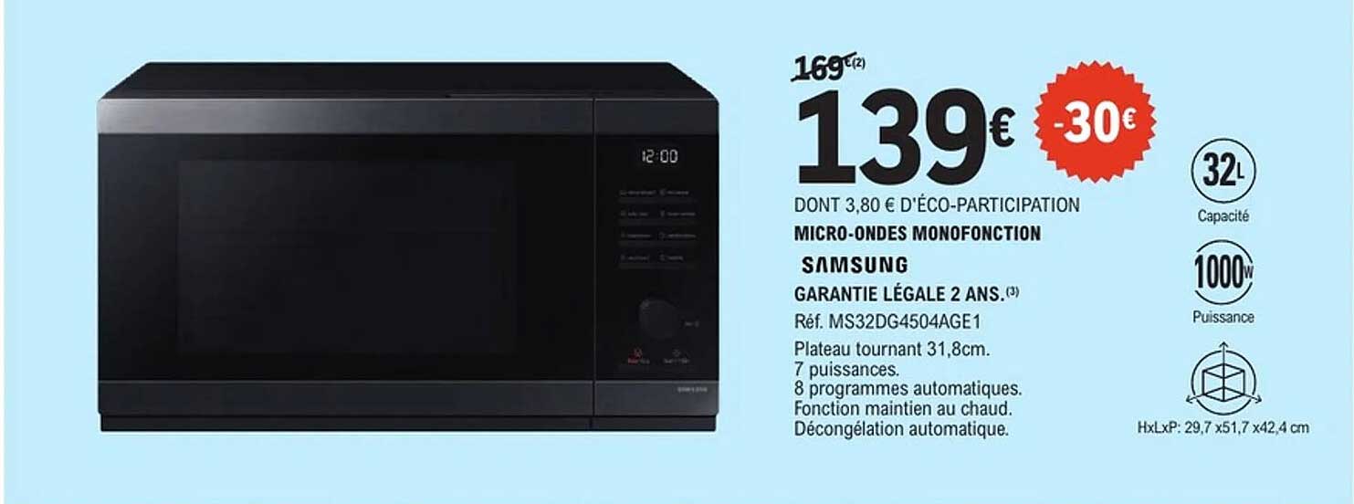 Samsung Micro-ondes monofonction
