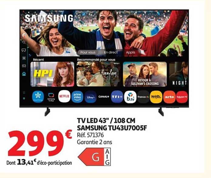 Samsung TU43U7005F