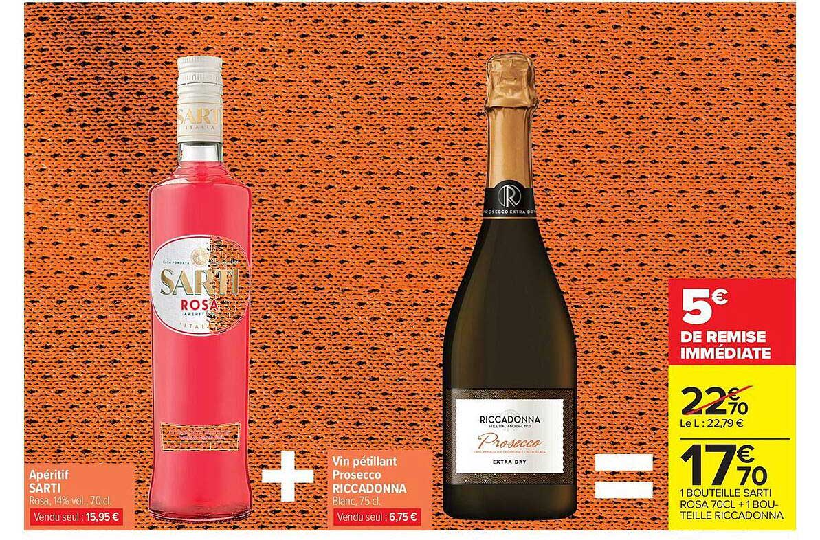 SARTI ROSA + RICCADONNA Prosecco