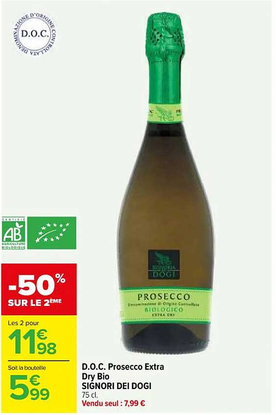 SIGNORI DEI DOGI Prosecco Extra Dry Bio