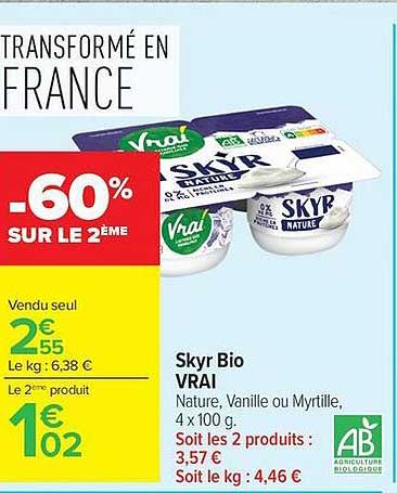 Skyr Bio VRAI