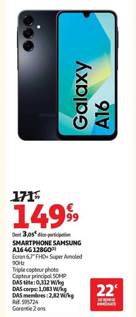 SMARTPHONE SAMSUNG A16 4G128GO