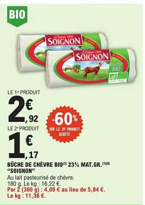 Soignon Buche BIO