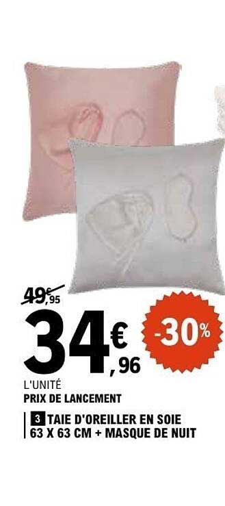 TAIE D'OREILLER EN SOIE