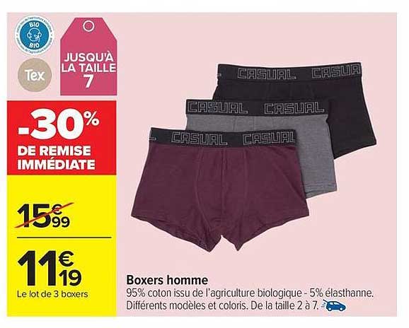Tex Boxers homme