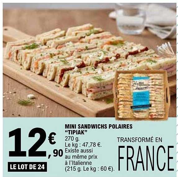 TIPIAK MINI SANDWICHS POLAIRES