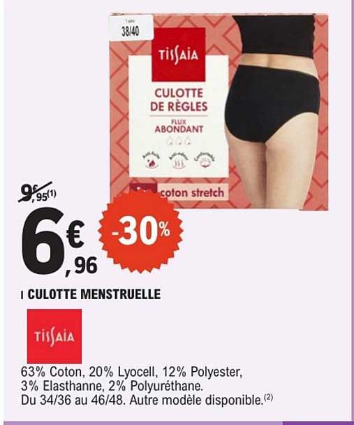 TISSAIA CULOTTE DE RÈGLES