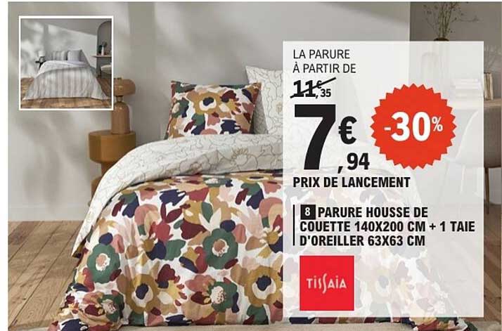 Tissaia Parure housse de couette