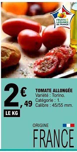 TOMATE ALLONGÉE