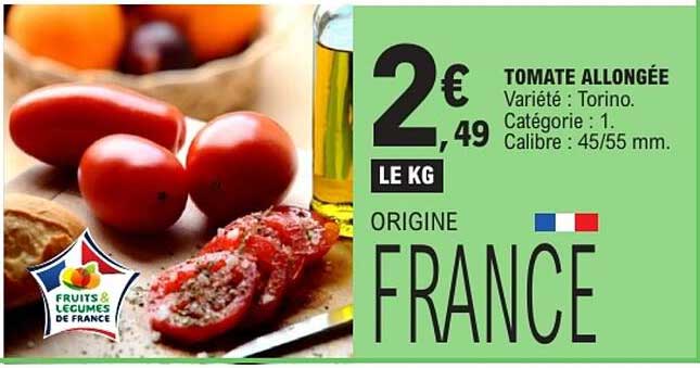 TOMATE ALLONGÉE