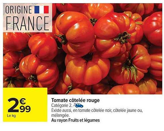 Tomate côtelée rouge