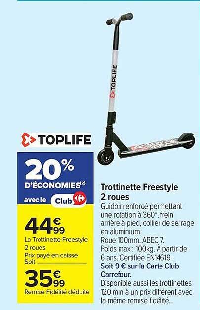TOPLIFE Trottinette Freestyle