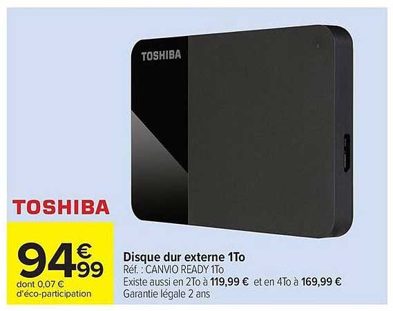 TOSHIBA Disque dur externe 1To