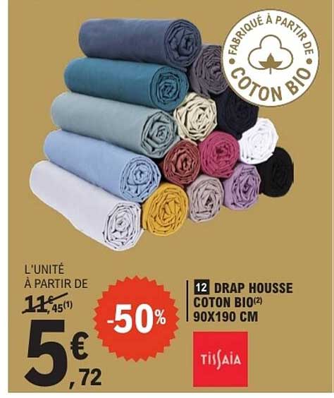 Trisjaia Drap Housse Coton Bio