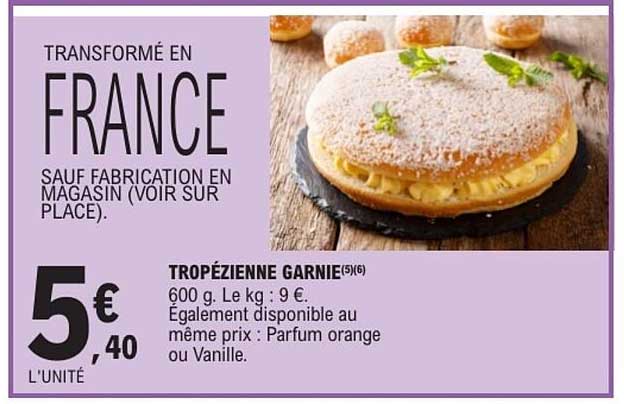 TROPÉZIENNE GARNIE