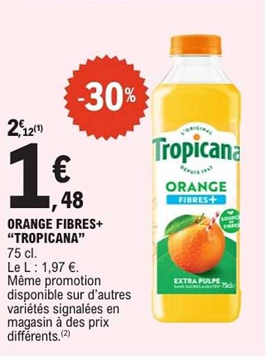 Tropicana ORANGE FIBRES+