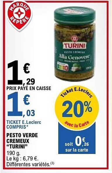 TURINI Pesto Verde Crémeux