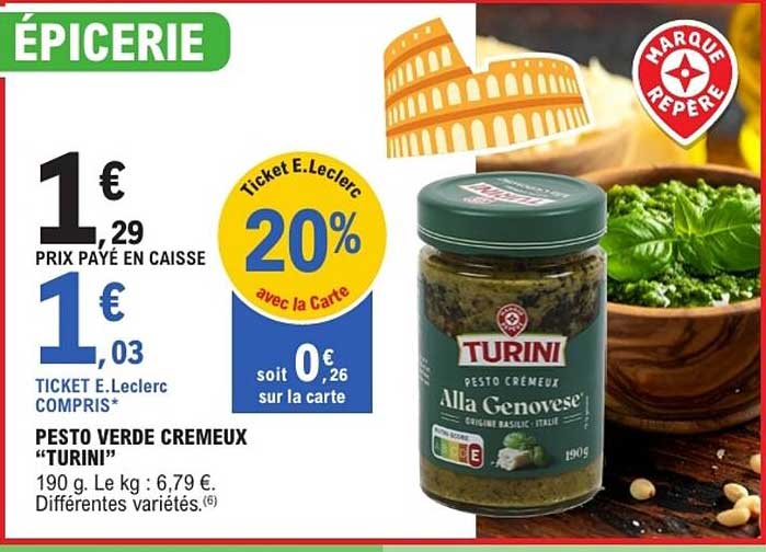 TURINI PESTO VERDE CREMEUX