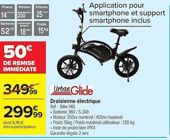 Urban Glide Draisienne électrique