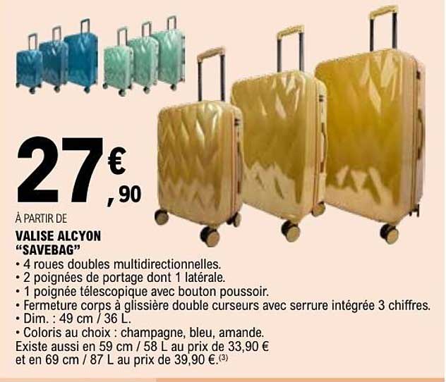 VALISE ALCYON SAVEBAG