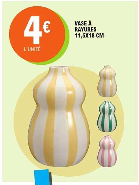 VASE À RAYURES