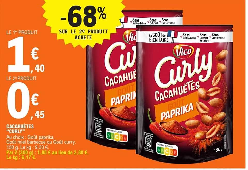 Vico Curly Cacahuètes